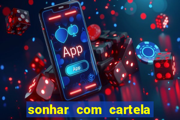 sonhar com cartela de bingo